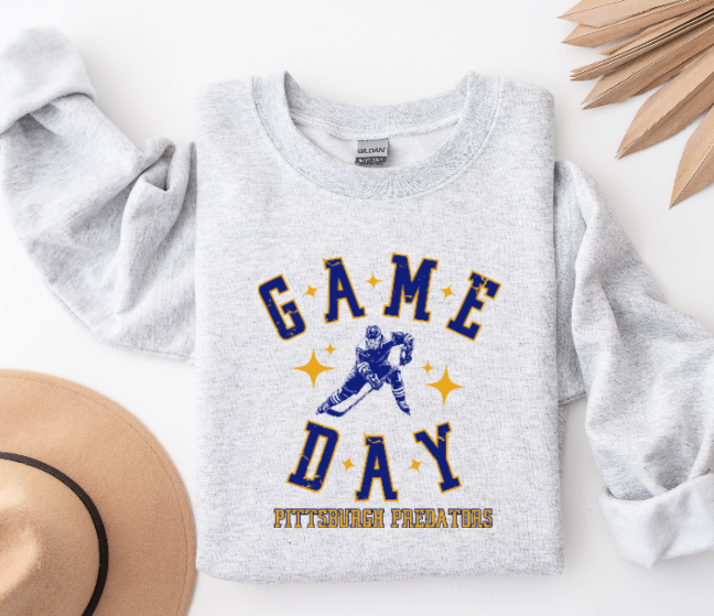 Game Day Hockey Player - Predators Crewneck