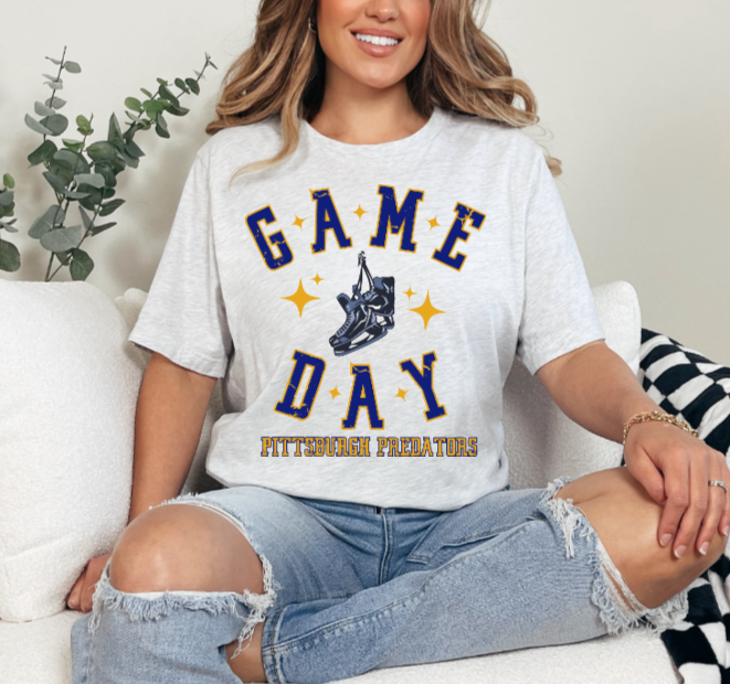 Game Day Hockey Skates - Predators Tshirt