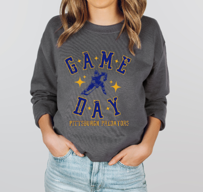Game Day Hockey Player - Predators Crewneck