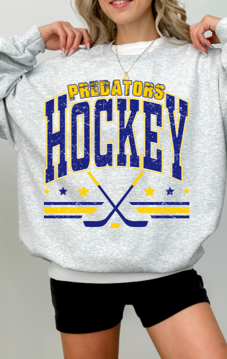 Old School Hockey - Predators Crewneck