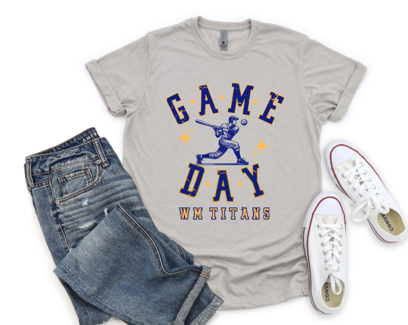Game Day Baseball Player - WM Titans Tshirt