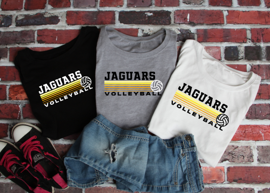 Retro Volleyball - TJ Jaguars Tshirt