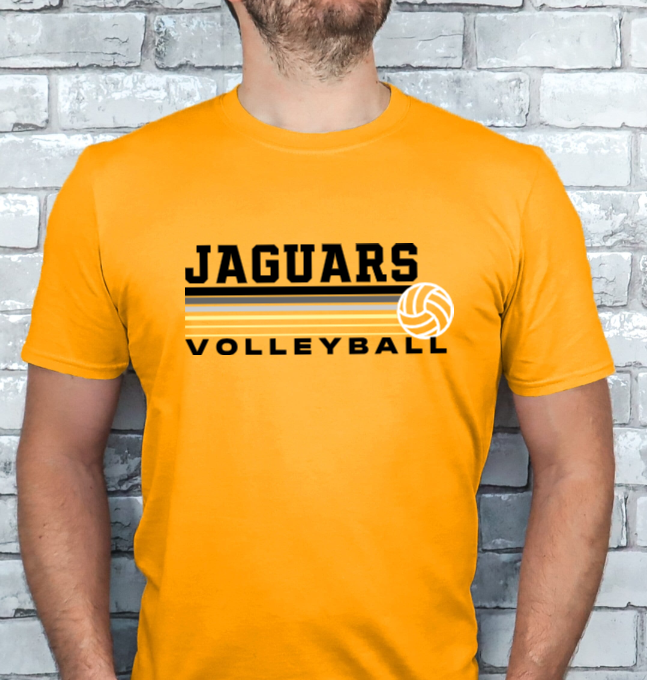Retro Volleyball - TJ Jaguars Tshirt