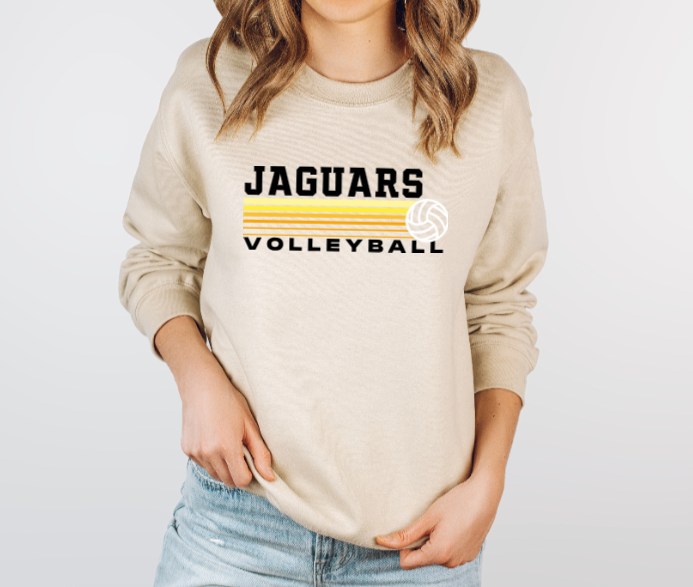 Retro Volleyball - TJ Jaguars Crewneck