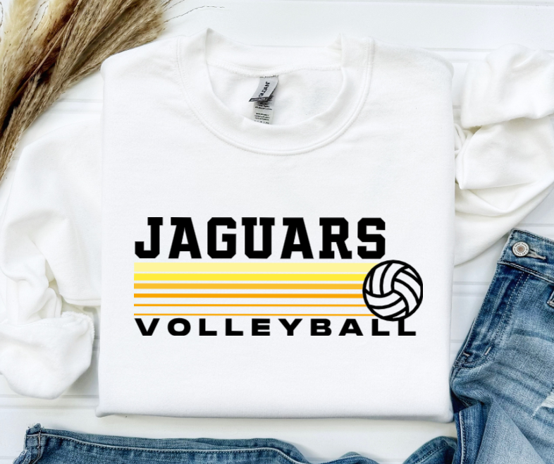 Retro Volleyball - TJ Jaguars Crewneck