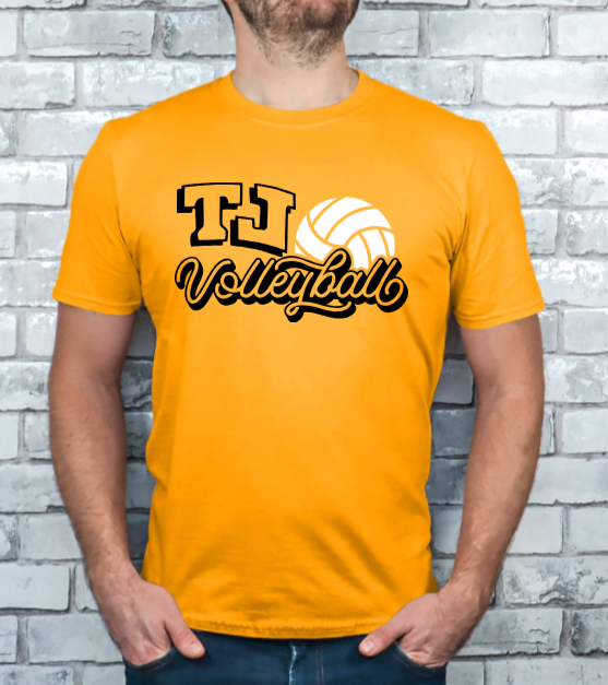 Curly Volleyball - TJ Jaguars Tshirt