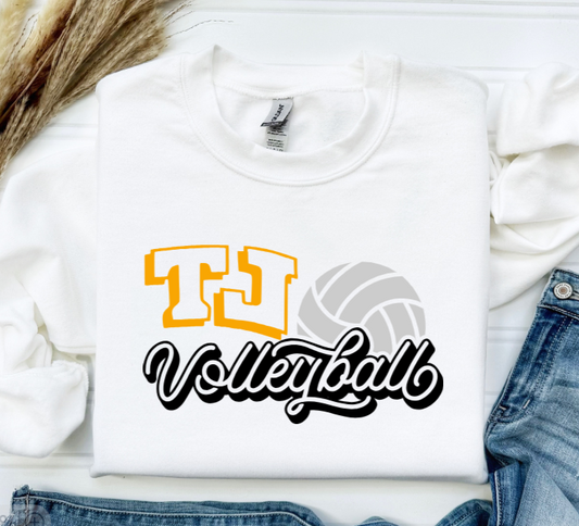 Curly Volleyball - TJ Jaguars Crewneck