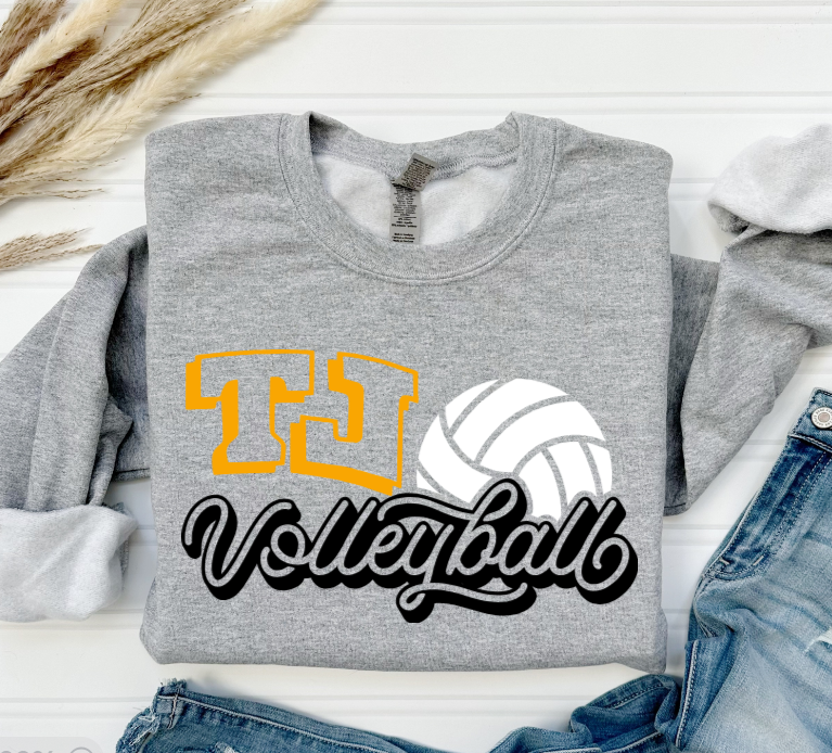 Curly Volleyball - TJ Jaguars Crewneck