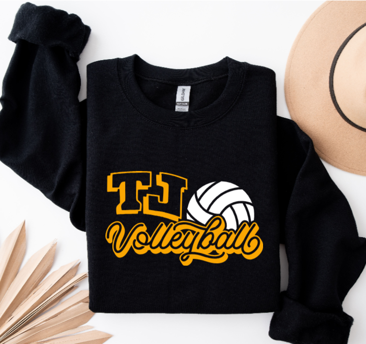 Curly Volleyball - TJ Jaguars Crewneck