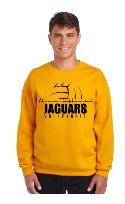 Volleyball Script - TJ Jaguars Crewneck
