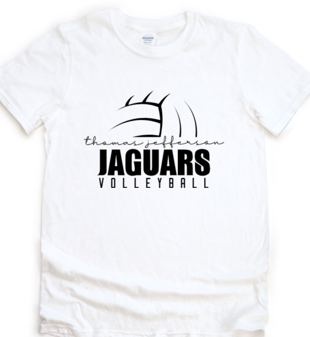 Volleyball Script - TJ Jaguars Tshirt