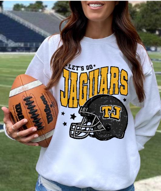 Football Helmet Stars - TJ Jaguars Crewneck