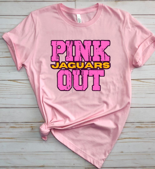 Z- Pink Out School Spirit - TJ Jaguars Tshirt