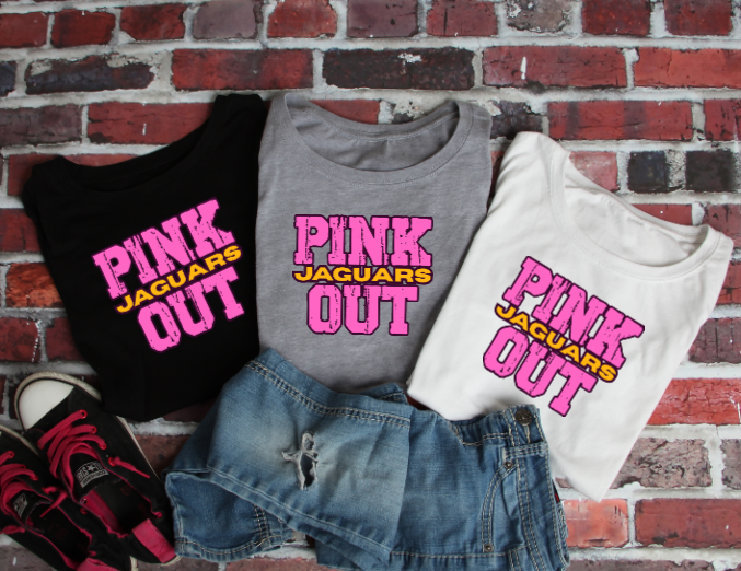 Z- Pink Out School Spirit - TJ Jaguars Tshirt