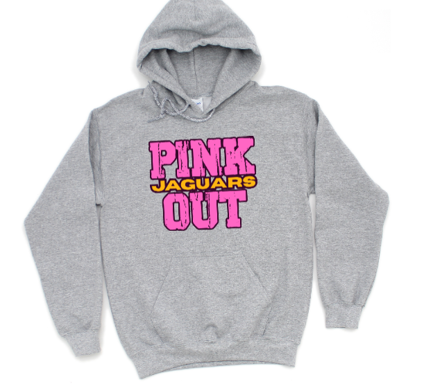 Z- Pink Out School Spirit- TJ Jaguars Hoodie