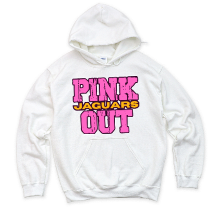 Z- Pink Out School Spirit- TJ Jaguars Hoodie