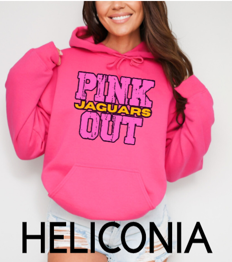 Z- Pink Out School Spirit- TJ Jaguars Hoodie