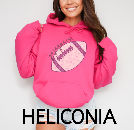 Pink Football Go Team!- TJ Jaguars Hoodie