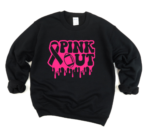 Pink Out Drip - Crewneck