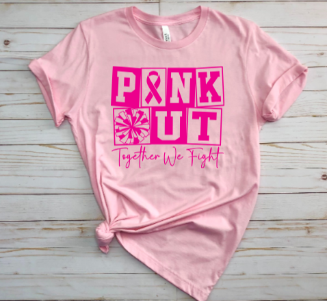 Pink Out Cheer - Tshirt