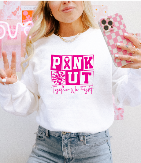 Pink Out Cheer - Crewneck