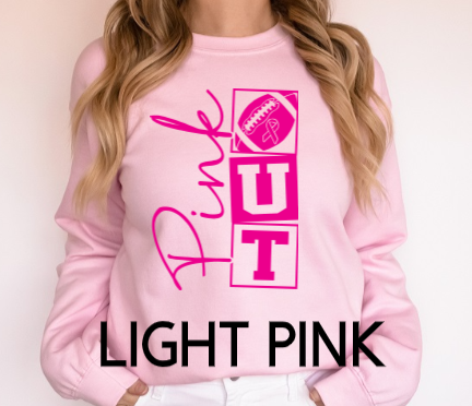 Pink Out Football - Crewneck