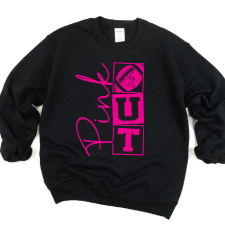 Pink Out Football - Crewneck