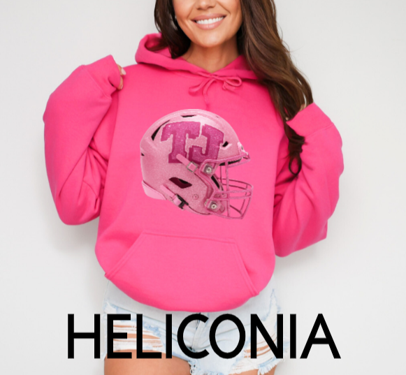 Sparkle Pink TJ Helmet - Hoodie