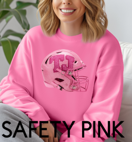 Sparkle Pink TJ Helmet - Crewneck