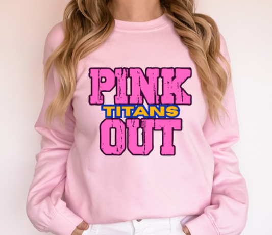 Z- Pink Out School Spirit - West Mifflin Crewneck