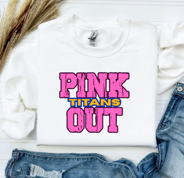 Z- Pink Out School Spirit - West Mifflin Crewneck