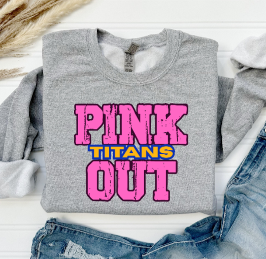 Z- Pink Out School Spirit - West Mifflin Crewneck