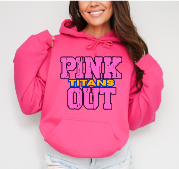 Z - Pink Out School Spirit- West Mifflin Hoodie