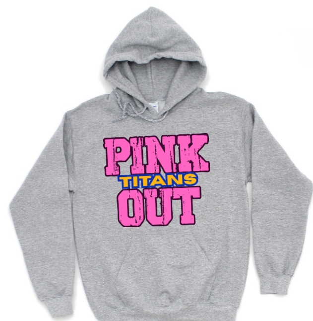 Z - Pink Out School Spirit- West Mifflin Hoodie