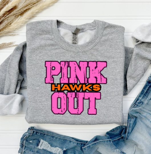 Z- Pink Out School Spirit - Bethel Park Crewneck