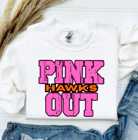 Z- Pink Out School Spirit - Bethel Park Crewneck