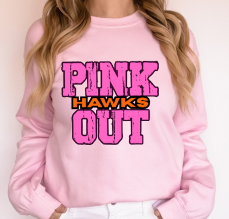 Z- Pink Out School Spirit - Bethel Park Crewneck