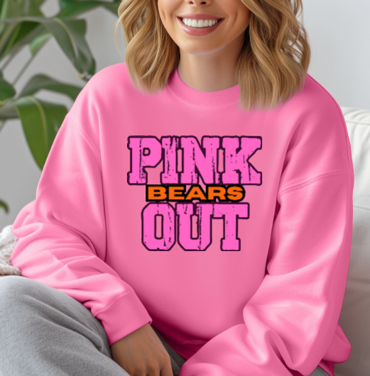 Z- Pink Out School Spirit - Clairton Crewneck