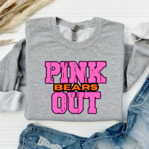 Z- Pink Out School Spirit - Clairton Crewneck