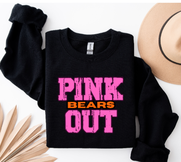Z- Pink Out School Spirit - Clairton Crewneck