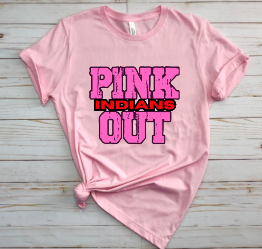Z- Pink Out School Spirit - Peters Township Tshirt