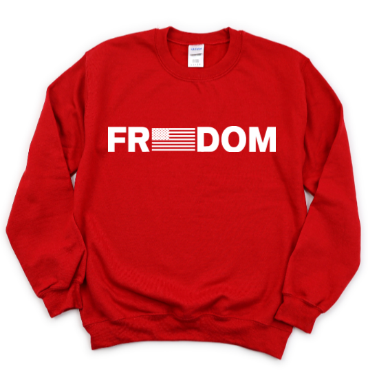 Freedom BW Flag - Crewneck