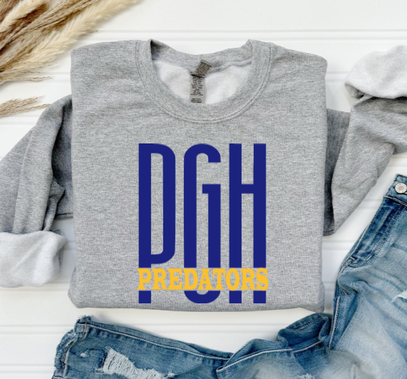 Hockey Large Letters - Predators Crewneck