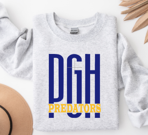 Hockey Large Letters - Predators Crewneck