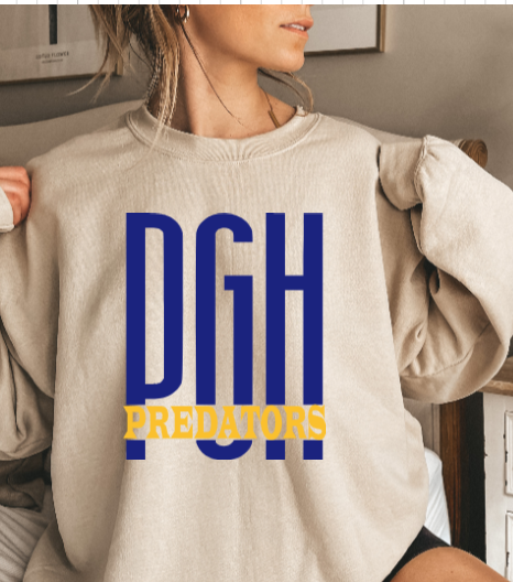 Hockey Large Letters - Predators Crewneck