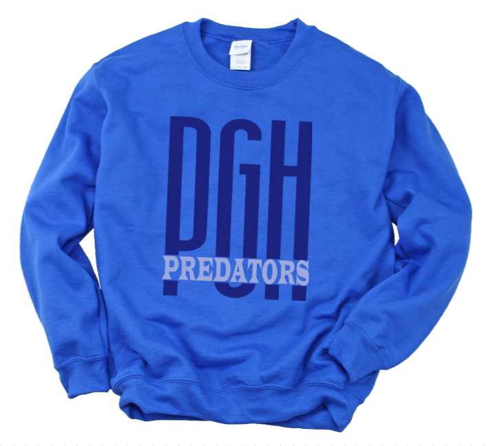 Hockey Large Letters - Predators Crewneck