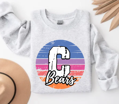 Coastal Wave School Spirit- Clairton Crewneck