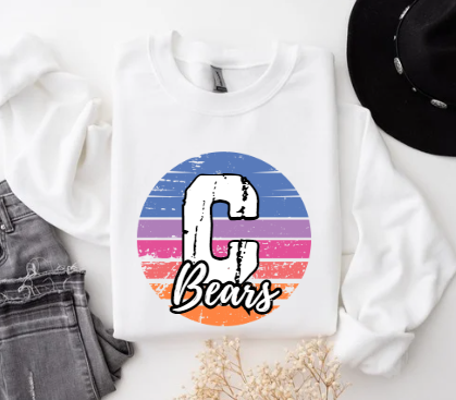 Coastal Wave School Spirit- Clairton Crewneck