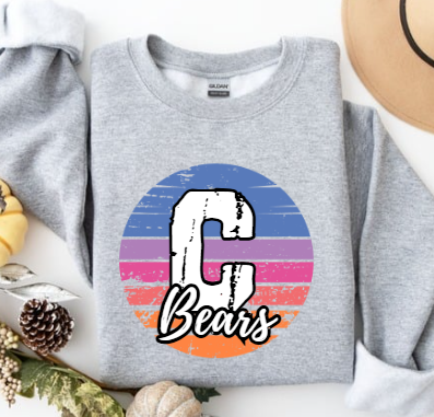 Coastal Wave School Spirit- Clairton Crewneck