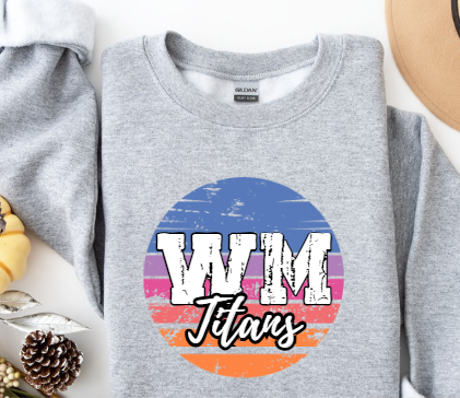 Coastal Wave School Spirit- West Mifflin Crewneck